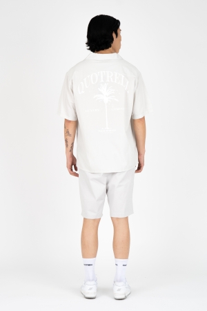 Quotrell Quotrell overhemden Overhemd 2889 stone / white