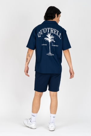 Quotrell Quotrell overhemden Overhemd 5430 navy / white