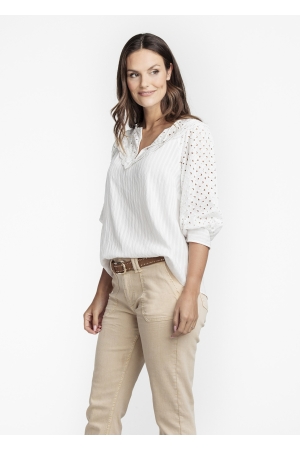 Tramontana Tramontana shirts en tops T-shirt Korte mouw 001000-white