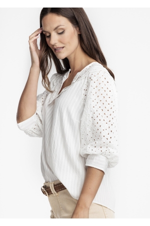 Tramontana Tramontana shirts en tops T-shirt Korte mouw 001000-white