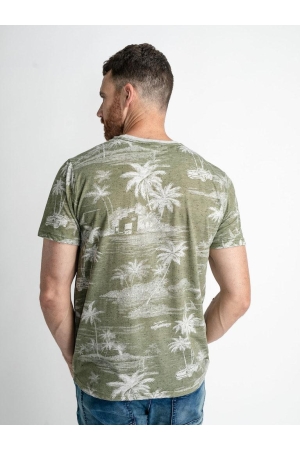 Petrol Petrol shirts en tops Print T-shirts 6134 dusty army