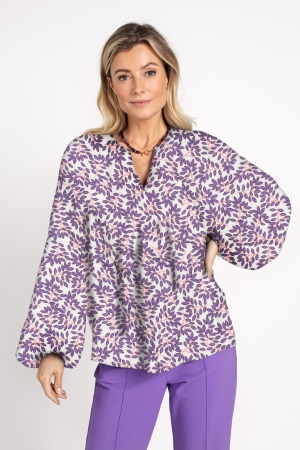 Studio Anneloes Studio Anneloes shirts en tops T-shirt Lange mouw 1150 offwhite/purple blue