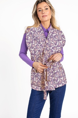 Studio Anneloes Studio Anneloes vesten Gilets 1150 offwhite/purple blue