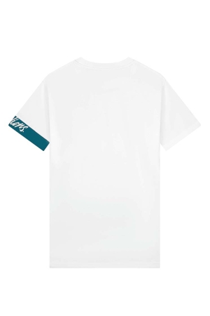 Malelions Malelions shirts en tops Print T-shirts white/teal