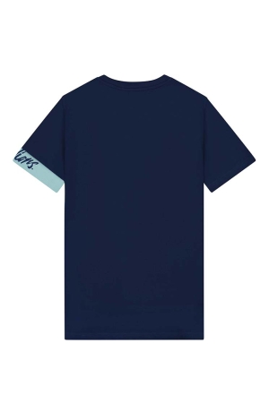 Malelions Malelions shirts en tops Print T-shirts navy/light blue