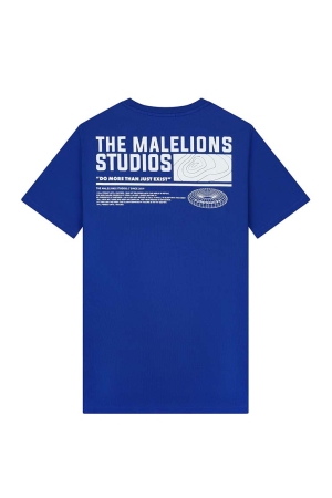 Malelions Malelions shirts en tops Print T-shirts cobalt/white