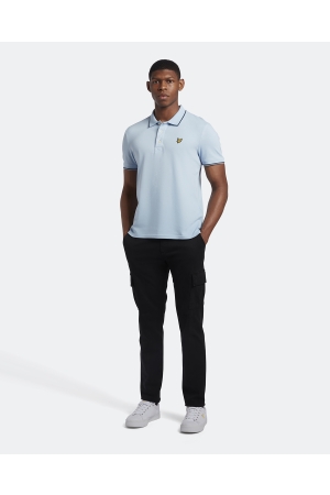 Lyle & Scott Lyle & Scott shirts en tops Poloshirts w535 light blue / navy