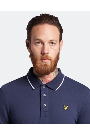 Lyle & Scott Lyle & Scott shirts en tops Poloshirts w190 navy/ white