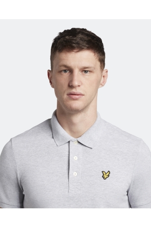 Lyle & Scott Lyle & Scott shirts en tops Poloshirts d24 light grey marl