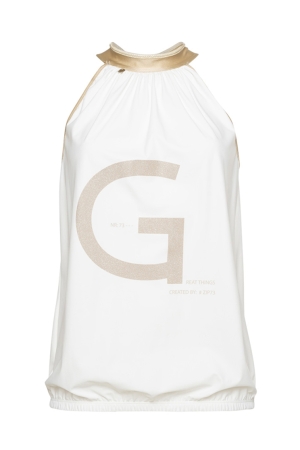 ZIP73 ZIP73 shirts en tops Tops en Singlets 10/white-champagne