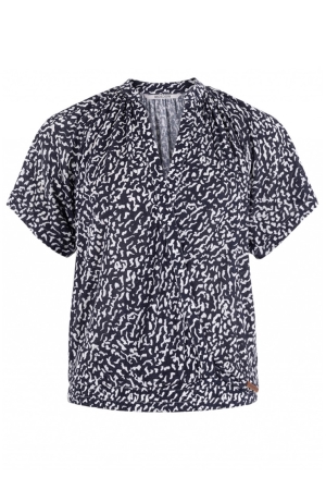 Moscow Moscow shirts en tops T-shirt Korte mouw 200-2 dark blue dessin