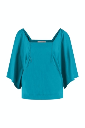Studio Anneloes Studio Anneloes blouses Blouse 7302 turquoise