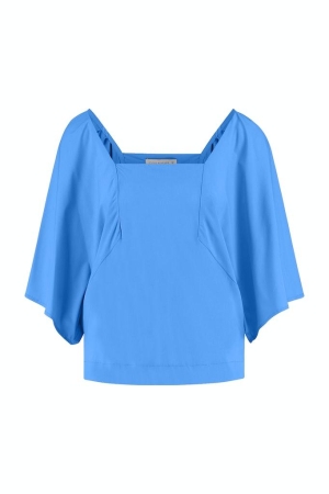 Studio Anneloes Studio Anneloes blouses Blouse 6601 shirt blue 6601 shirt blue