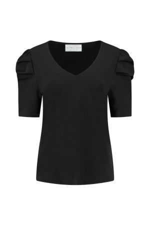Helena Hart Helena Hart shirts en tops T-shirt Korte mouw zwart