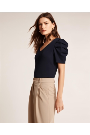 Helena Hart Helena Hart shirts en tops T-shirt Korte mouw marine