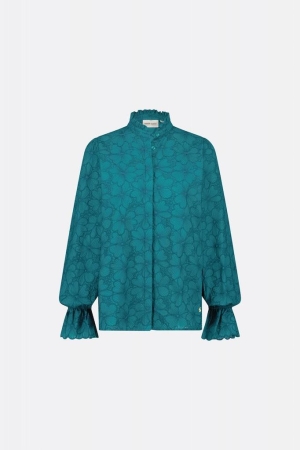 Fabienne Chapot Fabienne Chapot blouses Blouse 4616-uni keep it teal