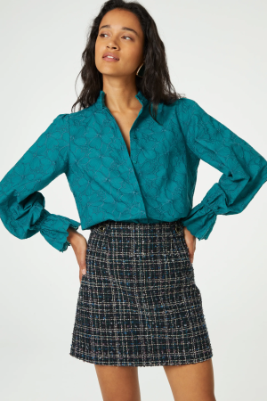 Fabienne Chapot Fabienne Chapot blouses Blouse 4616-uni keep it teal