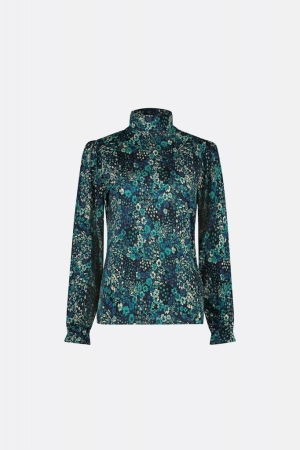 Fabienne Chapot Fabienne Chapot shirts en tops T-shirt Lange mouw 9001-4616-mja black/keep it teal