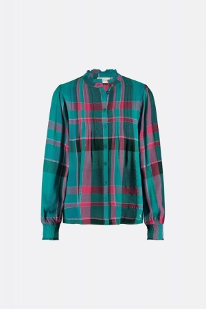 Fabienne Chapot Fabienne Chapot blouses Blouse 4312-uni bright teal