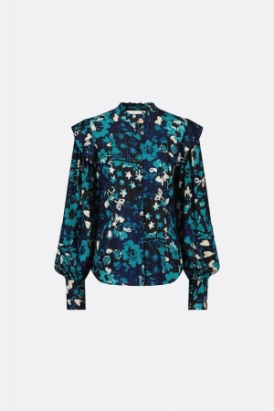 Fabienne Chapot Fabienne Chapot blouses Blouse 9001-4616-jal black/keep it teal