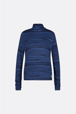 Fabienne Chapot Fabienne Chapot shirts en tops T-shirt Lange mouw 9001-3321-str black/bluemsbury