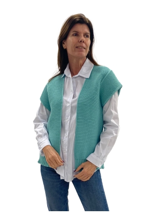Naif Fashion Naif Fashion vesten Gilets turquoise