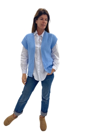 Naif Fashion Naif Fashion vesten Gilets l.blue
