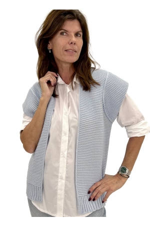 Naif Fashion Naif Fashion vesten Gilets light blue