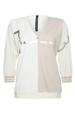 ZIP73 ZIP73 shirts en tops T-shirt Korte mouw 10/off-white-sand