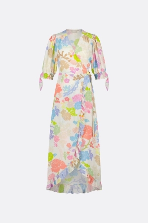 Fabienne Chapot Fabienne Chapot jurken Lange Jurken 1003-7316-car cream white /pink pa