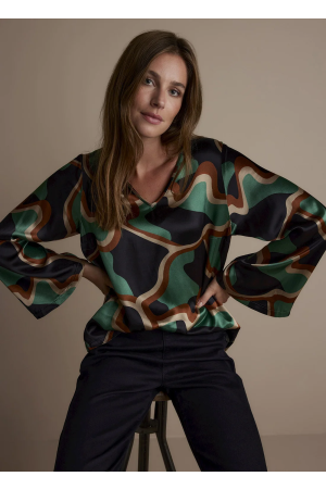 SUMMUM SUMMUM shirts en tops T-shirt Lange mouw 120 multicolour