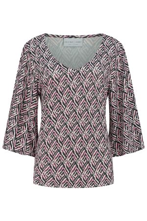 Helena Hart Helena Hart shirts en tops T-shirt Lange mouw fuchsia