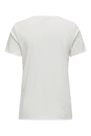 Only Only shirts en tops T-shirt Korte mouw cloud dancer wild