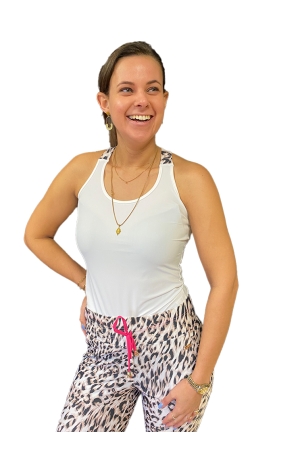 DeJacque DeJacque shirts en tops Tops en Singlets bianco leo