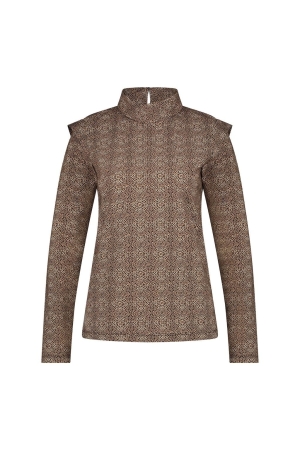 Jane Lushka Jane Lushka shirts en tops T-shirt Lange mouw 088 brown