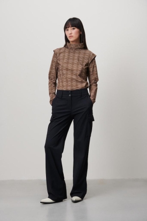 Jane Lushka Jane Lushka shirts en tops T-shirt Lange mouw 088 brown