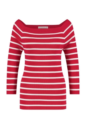 Studio Anneloes Studio Anneloes truien Trui 3010 red/white