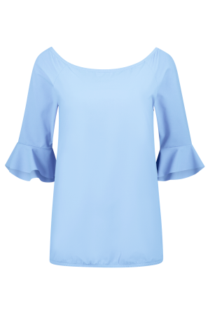 Helena Hart Helena Hart shirts en tops T-shirt Korte mouw licht blauw