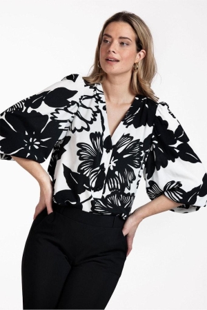 Studio Anneloes Studio Anneloes blouses Blouse 1090 white/black