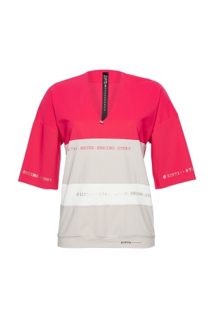 ZIP73 ZIP73 shirts en tops T-shirt Lange mouw 07/framboos