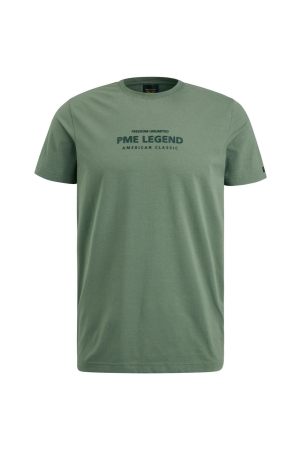 PME Legend PME Legend shirts en tops Print T-shirts 6423 - agave green