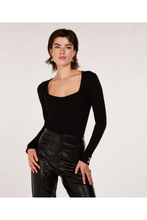 Josh V Josh V shirts en tops T-shirt Lange mouw 300 black