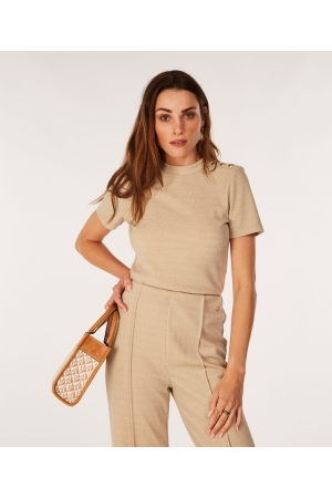 Josh V Josh V shirts en tops T-shirt Korte mouw 006 gold