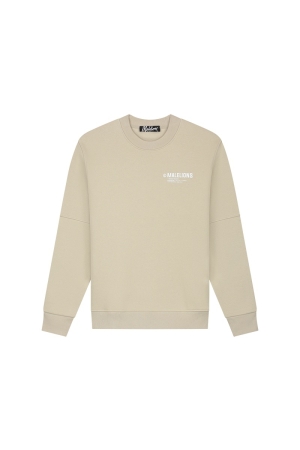 Malelions Malelions sweaters Sweater 532 beige/white