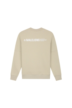 Malelions Malelions sweaters Sweater 532 beige/white