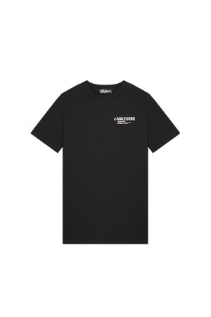 Malelions Malelions shirts en tops Print T-shirts 674 black/beige