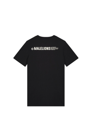 Malelions Malelions shirts en tops Print T-shirts 674 black/beige