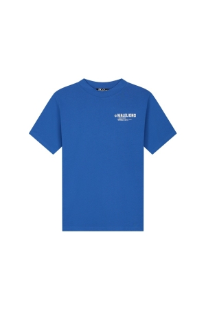 Malelions Malelions shirts en tops Print T-shirts 034 cobalt/white