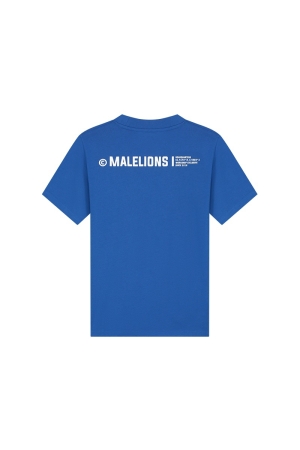 Malelions Malelions shirts en tops Print T-shirts 034 cobalt/white