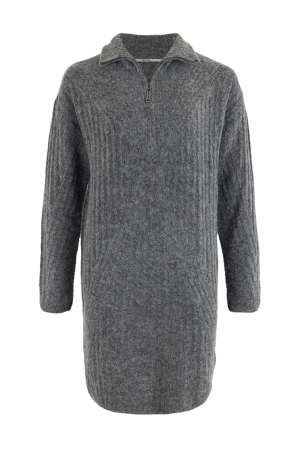 Moscow Moscow jurken Jurk 111-1 antra melange solid